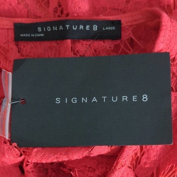 Signature8 Open Back Red Lace Dress | NWT | LARGE‎ - Picture 11 of 11